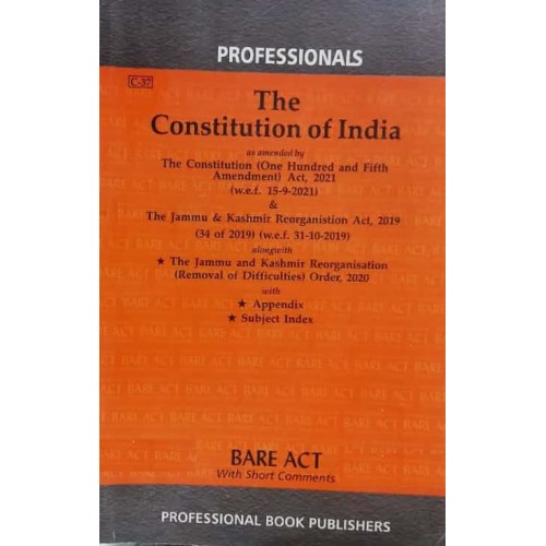 Professional's Constitution of India - Bare Act (Latest Editoin)